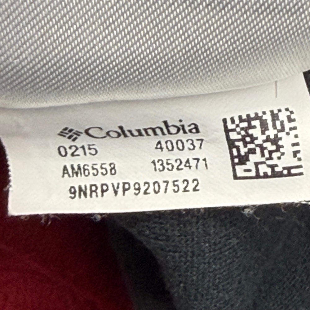 Columbia AM6558 Mens Large Red/Blk Polyester Fleece Quarter Zip Pullover 1352471 - Picture 12 of 13
